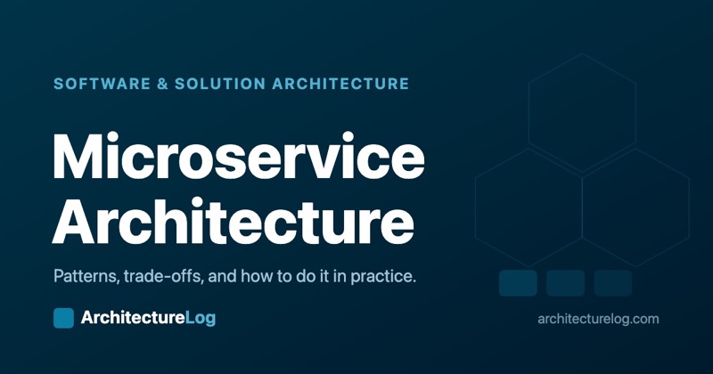 Microservice architecture — patterns, trade-offs and practice